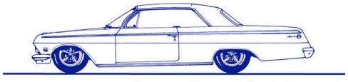 Hand drawn 1962 Chevrolet Impala logo for All American Classics